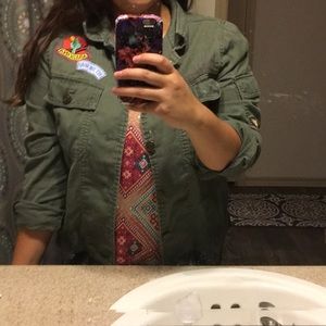 Army green jacket